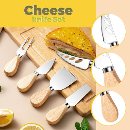 Charcuterie Boards Accessories Gold Charcuterie Utensils Cheese Butter Spreader Knife Set with Wooden Handles Small Serving Tongs Mini Forks and Spoons Flags Toothpick for Party Platter Appetizers