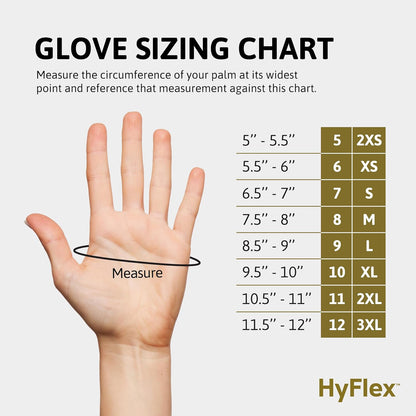 Ansell HyFlex Cut Resistant Touchscreen Work Gloves with Aerofit Precision Comfort Technology