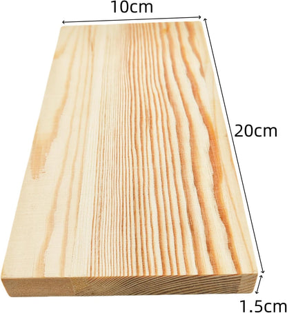 4PCS Rectangle Wood Boards Unfinished Wood Blocks for Crafting, 8x6x1in Blank Whittling Wooden Blocks for Wood Carving,Painting & Burning
