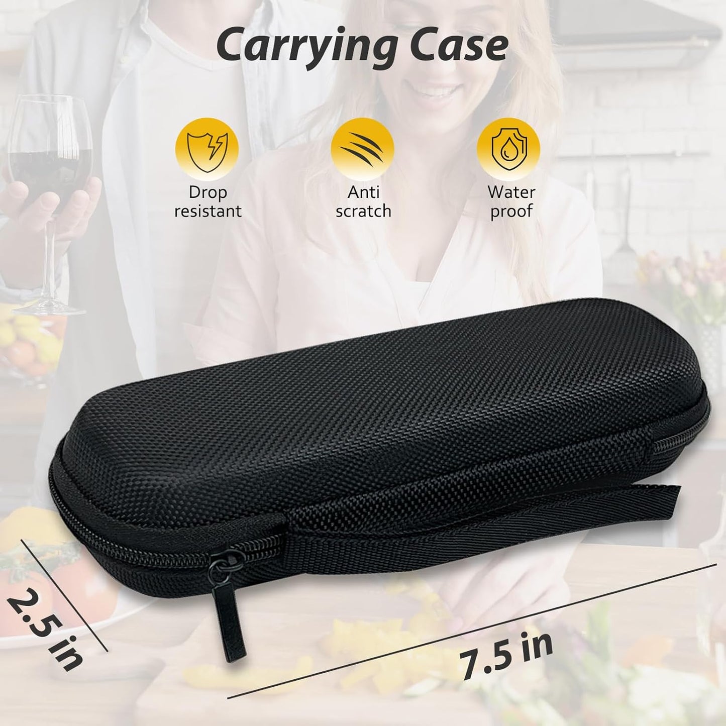 ICIMBI Hard Travel Carrying Case for Work Sharp Guided Field Sharpener Black