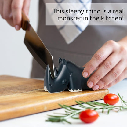 OTOTO Blade Knife Sharpener - Keep Knife Sharper with the Best Knife Sharpener - Fun Kitchen Gadgets BPA-free & Dishwasher-Safe Kitchen Knife Sharpener - Compact