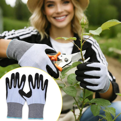 Cut Resistant Gloves, Level 5, Non-Slip Grip, Machine Washable, for Kitchen, Oyster Shucking, Woodworking