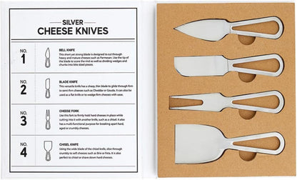 Santa Barbara Design Studio Cheese Knives - Gift Boxed Stainless Steel Knife & Spreader, 2-Piece, Marble Handle