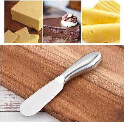 VAKTOK Butter Knife/Durable Stainless Steel Cheese Butter Spreader Knife/Durable Stainless steel multi-purpose cheese and butter spread knife pastry making handy little assistant-1PCS