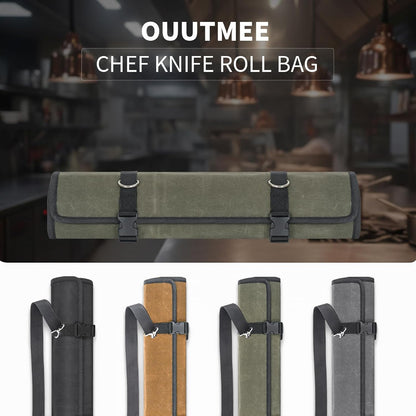 Chef Knife Roll Bag,Knife Roll Bag,Knife Bags for Chefs Professional,Knives Bag,Portable Chef Knife Cases with 14 Slots and Adjustable Shoulder Strap (Bag Only),Black