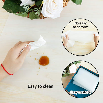 Extra Large Dark Green Countertop Mat - Silicone Table Kitchen Desk Mat - Non-Slip & Heat Resistant - Dinner Placemat Pastry Dough Rolling Mat - Colors A