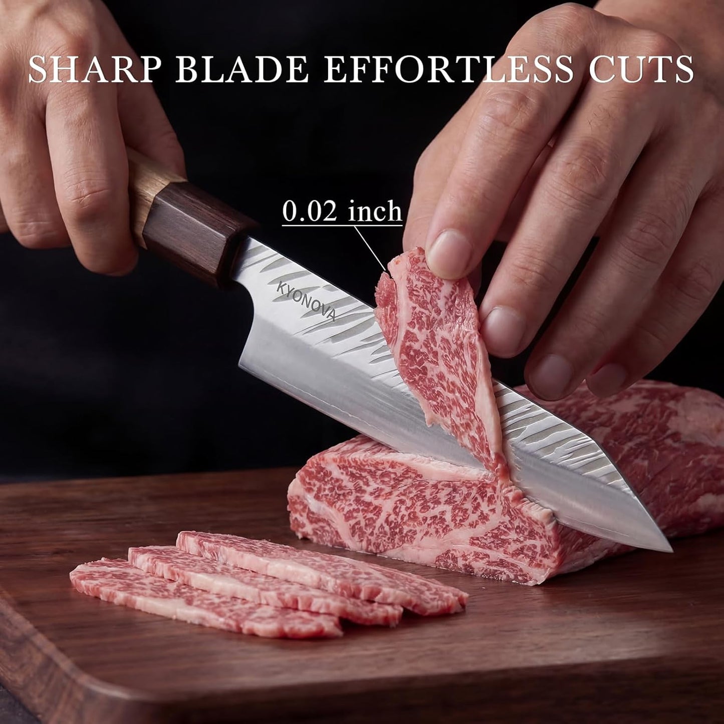 7 Inch Santoku Knife, 9-Layer VG10 High Carbon Steel Multipurpose Japanese Kitchen Knife, Sharp Steak Knife & Brisket Knife with Rosewood Handle for cutting meat for Home & Restaurant