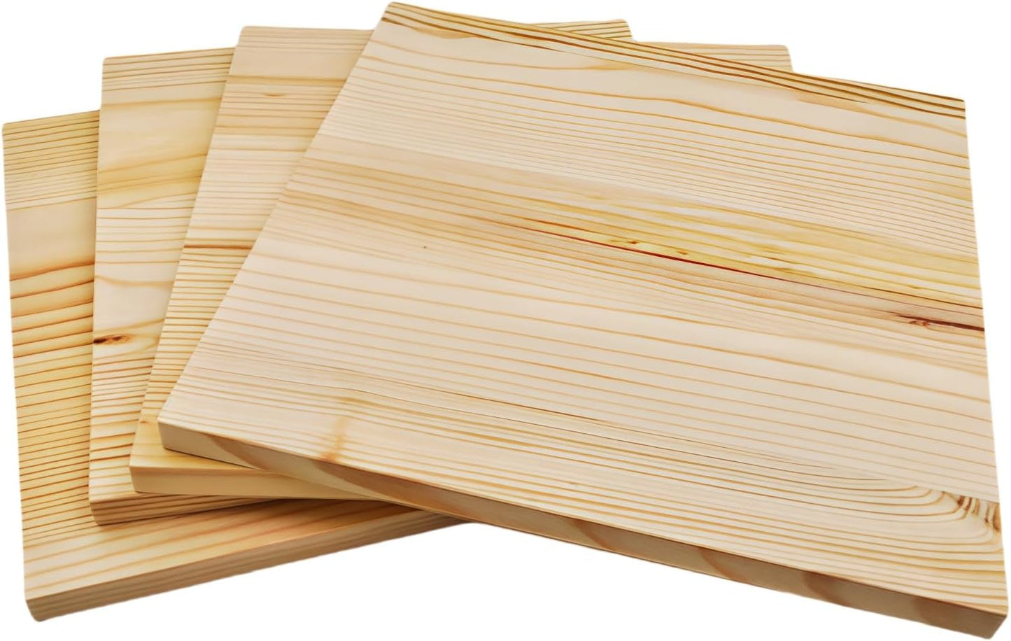 6PCS Unfinished Wood Square Blocks for Crafts, 6x6x1in Blank Wooden Squares Pine Wood Boards for Carving,DIY Wood Coasters,Painting & Burning