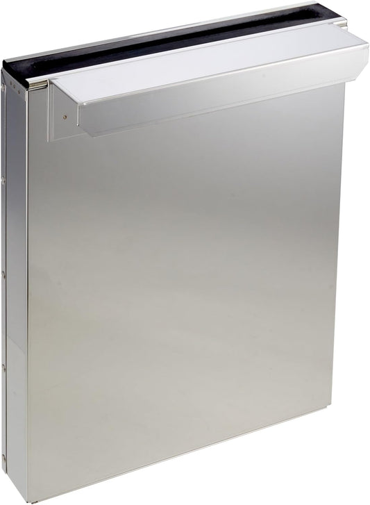 Endo Shoji AHU27001 Kitchen Knife Holder with Rubber Plate, Large, 1 Tier, Flush Type, Main Unit, 18-0, Outlet Rubber, Made in Japan