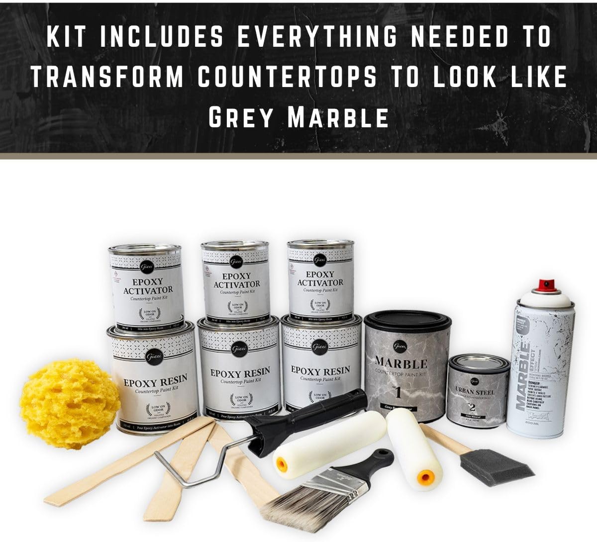 Giani Butcher Block Easy Epoxy Countertop Paint Kit