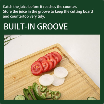 30 x 20 Inch Extra Large Wood Stove Top Cover Chopping Board, Bamboo Kitchen Cutting Board for BBQ, Turkey Carving Board, Large Charcuterie Boards for Party, Over the Sink Cutting Board
