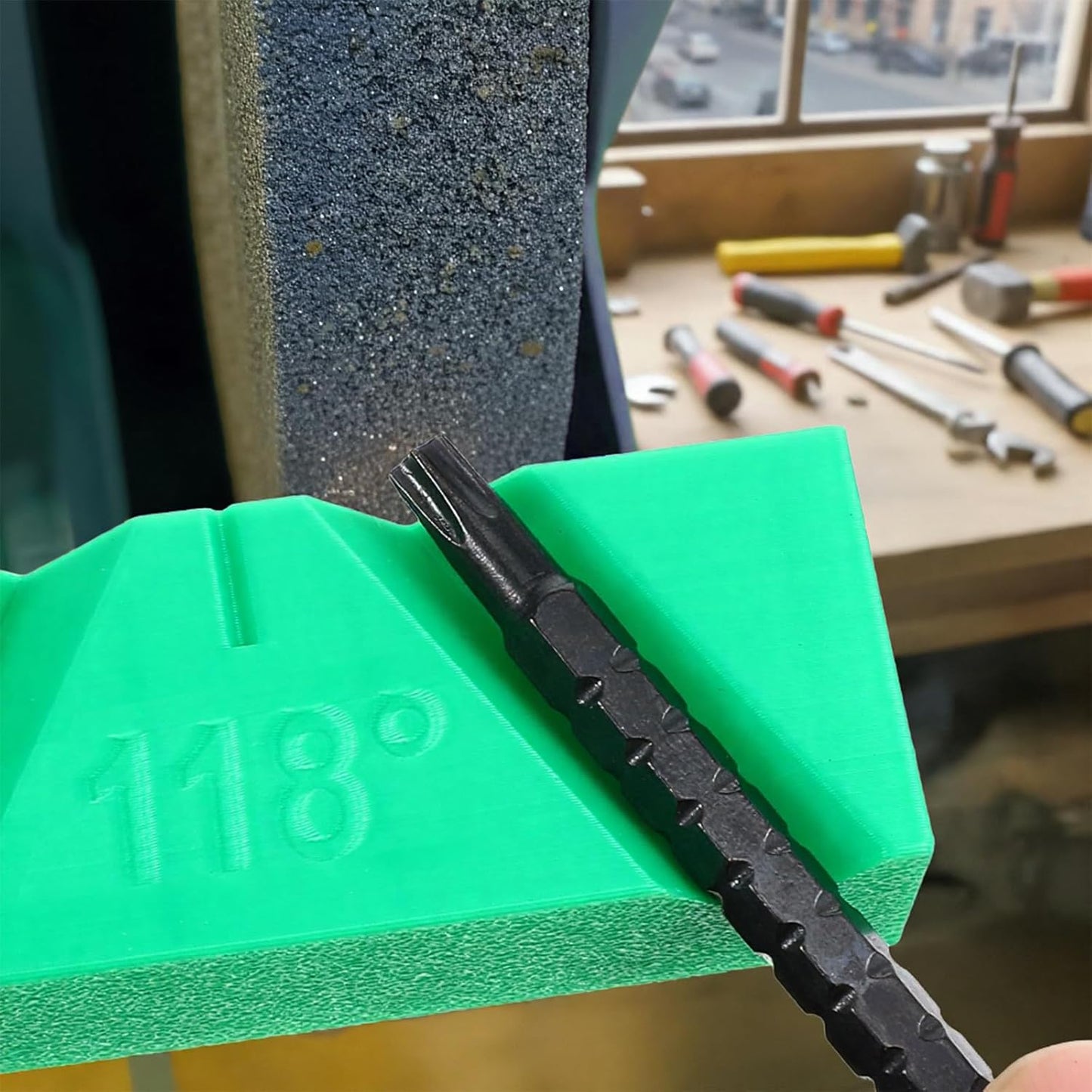 3 Sets Drill Bit Sharpening Guide Jig, 90° 118° 135° Angle Manual Sharpener for Bench Grinder, 3D Printed Tool to Restore Dull Twist Bits, No Power Required for Workshop & Machinists
