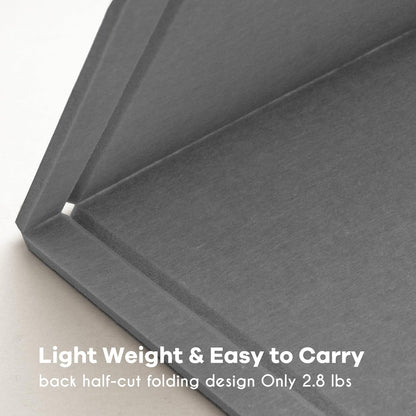 Lightomorrow Bulletin Board, 36 x 24 inches Felt Board - Decorative Pin Board, Cork Board Alternative for Wall, 3' x 2' Foldable Self-Adhesive Vision Board Prayer Board with 20 Pushpins - Black
