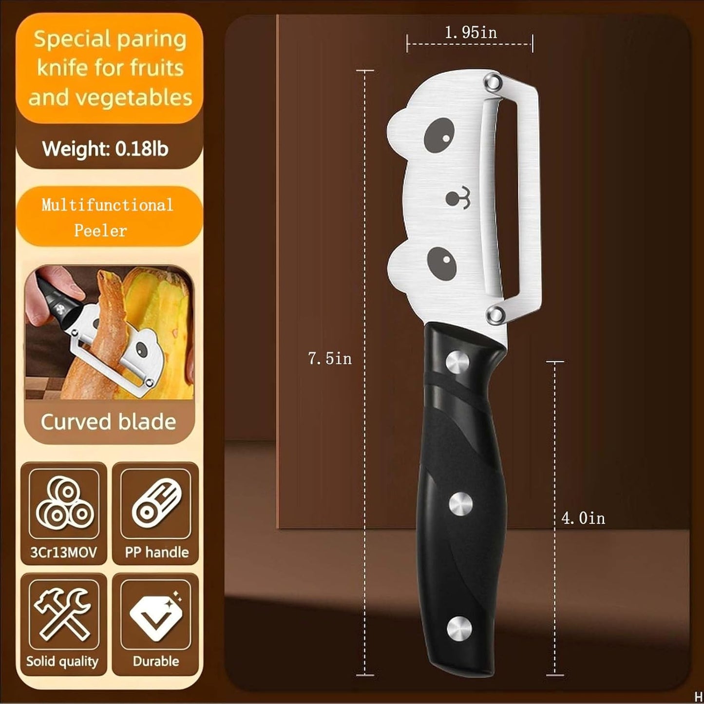 Multifunctional Vegetable Peeler with Stainless Steel Blade and Bottle Opener - Ideal for Veggie Potato Carrot and Apple Peeling