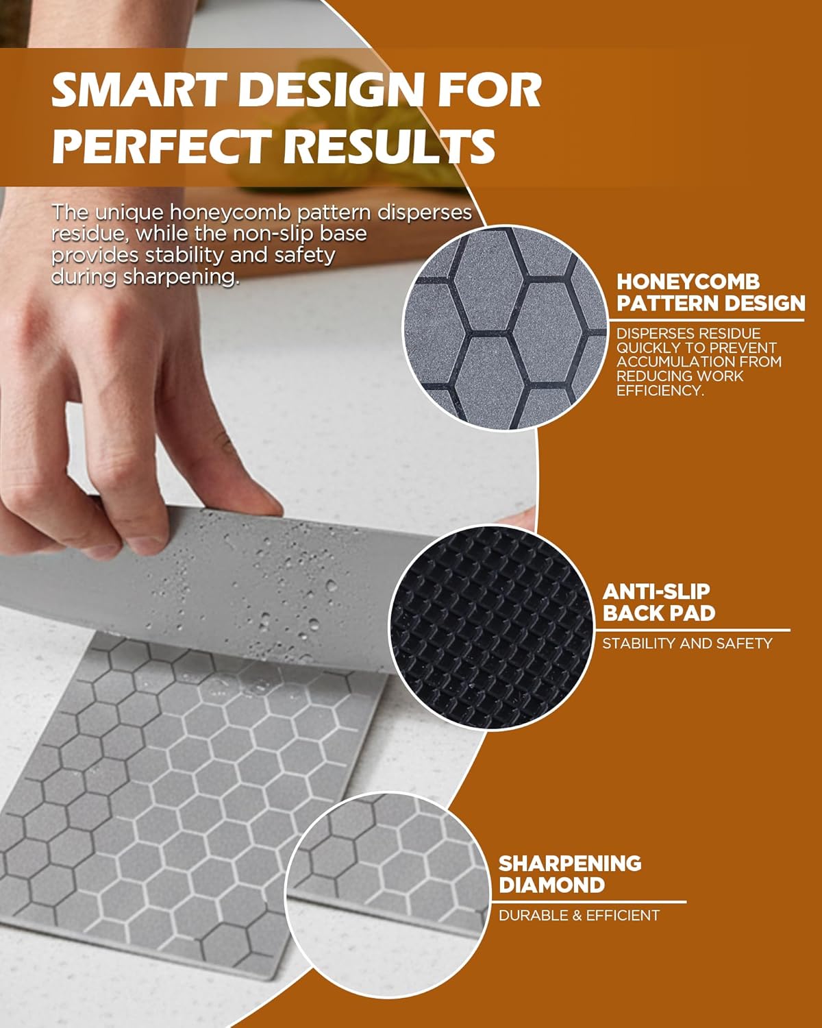 Diamond Sharpening Plate, 5PCS 400/600/800/1000/1200 Grit Diamond Sharpening Stone Set with Non-Slip Base, Diamond Plate Sharpening Stone for Scissors Pocket Knife Kitchen Sharpening Tools