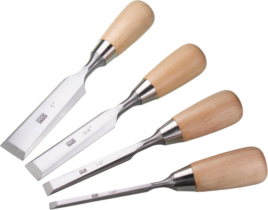 Woodworking 11 PC Carving Chisel Set with Wooden Storage Case - Gouges, Chisels and knifes for Hobbyists and Professional Wood Carving Tool