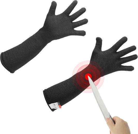 MECCANIXITY Cut Resistant Sleeves with Glove, Arm Protection Sleeve Farmer Gardening Sleeves for Welding, Farming