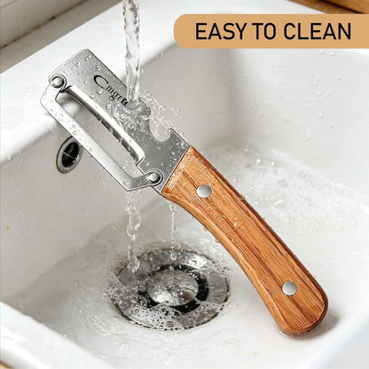 Multifunctional Vegetable Peeler with Stainless Steel Blade and Bottle Opener - Ideal for Veggie Potato Carrot and Apple Peeling