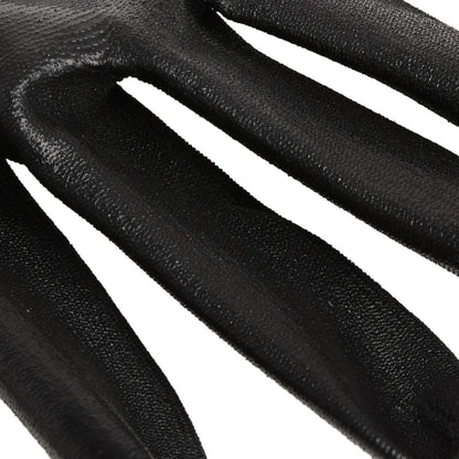 Gorilla Grip Work Gloves, Never Slip Maximum Grip All-Purpose, Gloves for Men, Superior in Wet, Dry, Oily Conditions, Polymer Palm, Medium Size, 5 Pairs, Black/Blue | 25041-25
