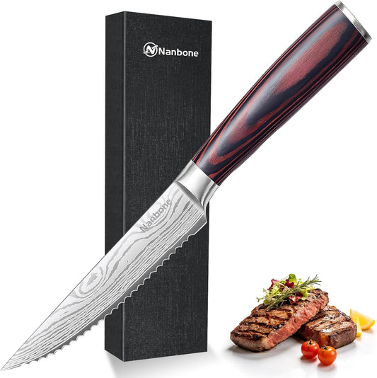 Nakiri Knife 7 Inch Sharp Meat Cleaver and Vegetable Kitchen Knife Damascus Asian Chef Knife for Home and Kitchen with Ergonomic Handle High Carbon Stainless Steel knife Chef Cooking Gift