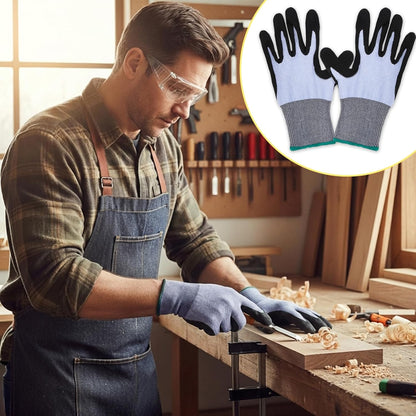 Cut Resistant Gloves, Level 5, Non-Slip Grip, Machine Washable, for Kitchen, Oyster Shucking, Woodworking