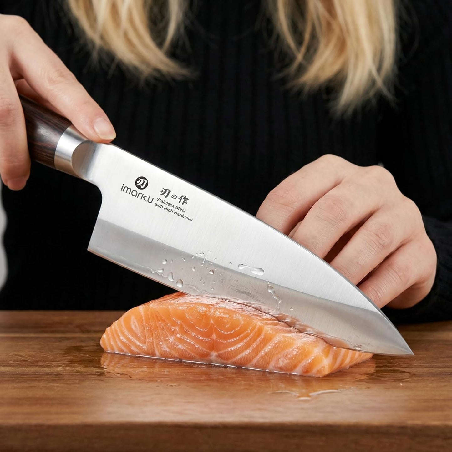 imarku Bread Knife 10 Inch: Japanese High Carbon Stainless Steel Professional Grade Serrated Bread Knife, Razor Sharp Edge Cake Knife for Homemade Bread/Bagels/Cake