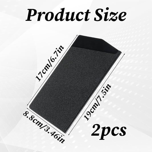 Tucnoeu 2Pcs 7.5” X 3.5” Universal knife sheath, Knife Edge Guards Set, Cleaver Knives Guards, ABS Plastic, Felt Lined for Chinese Kitchen Knives