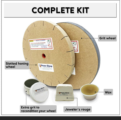 8 Inch Deluxe Blade Sharpening Kit, For 6 Inch Bench Grinder, Made In The Usa