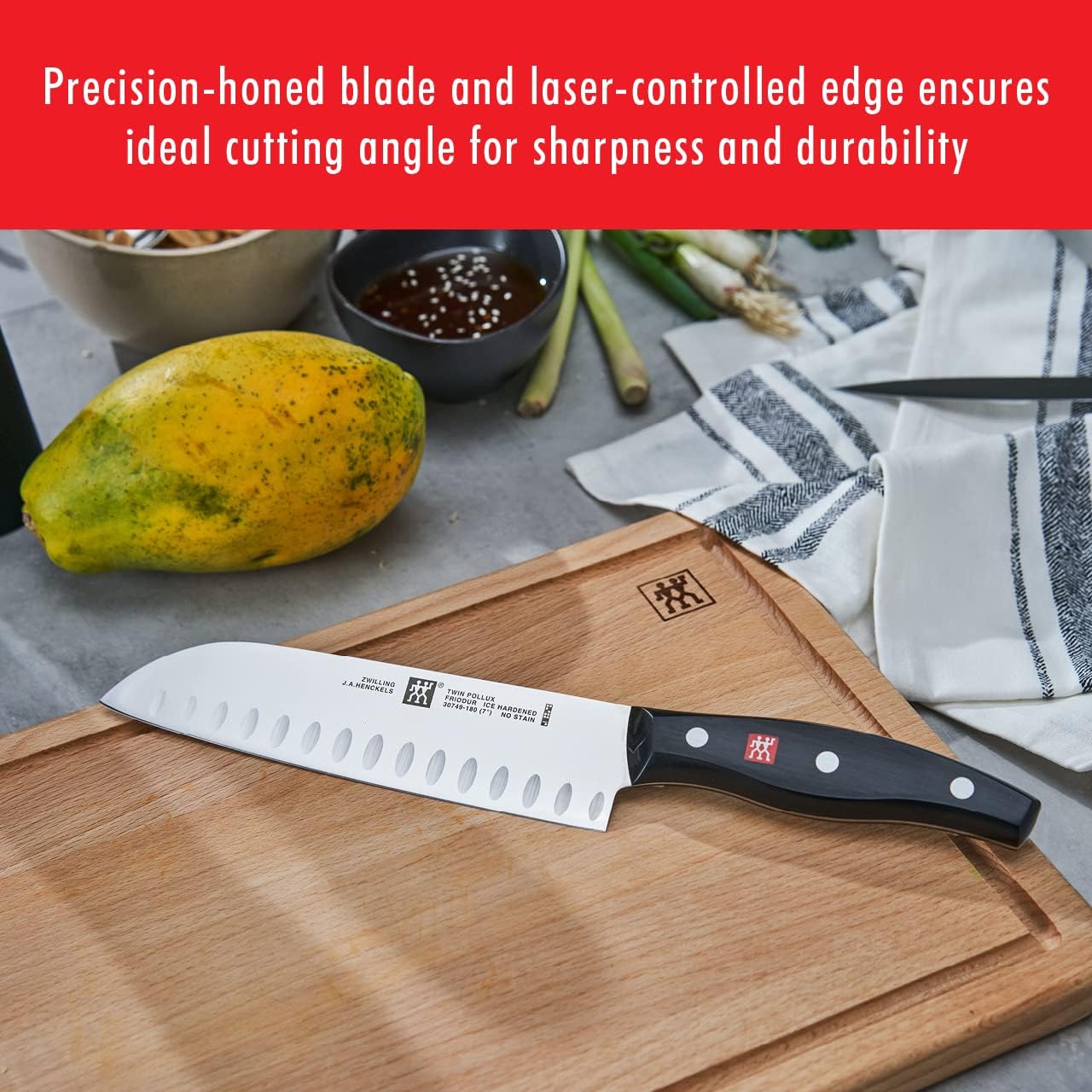ZWILLING Twin Signature 11-Piece German Knife Set with Block, Razor-Sharp, Made in Company-Owned German Factory with Special Formula Steel perfected for almost 300 Years, Dishwasher Safe