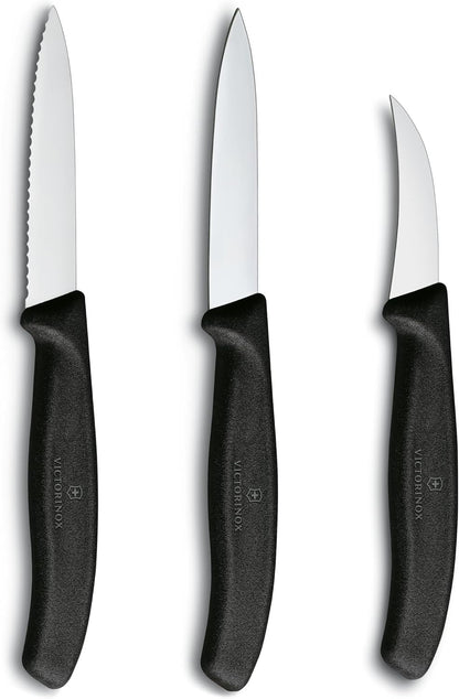 Victorinox Swiss Classic 3-Piece Paring Set, Black, 3-Inch