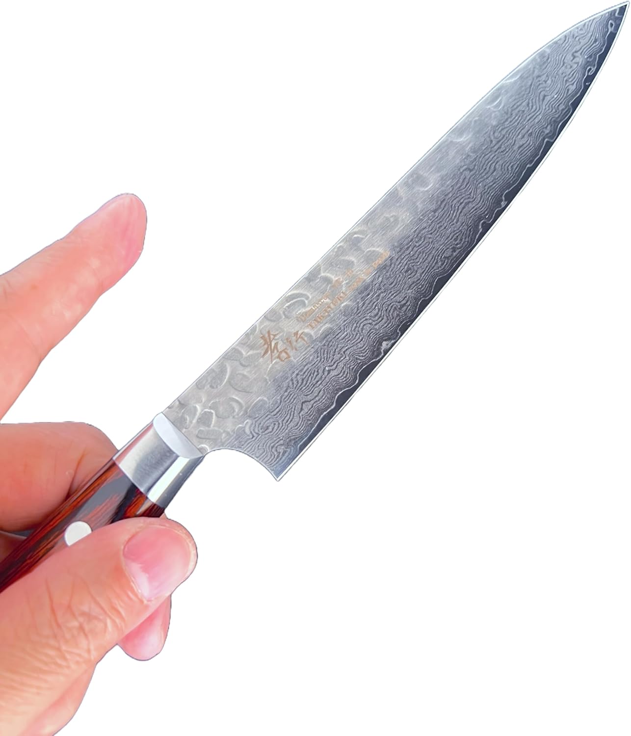Sakai Takayuki 15 cm. Petty Knife VG10 Hammered Damascus