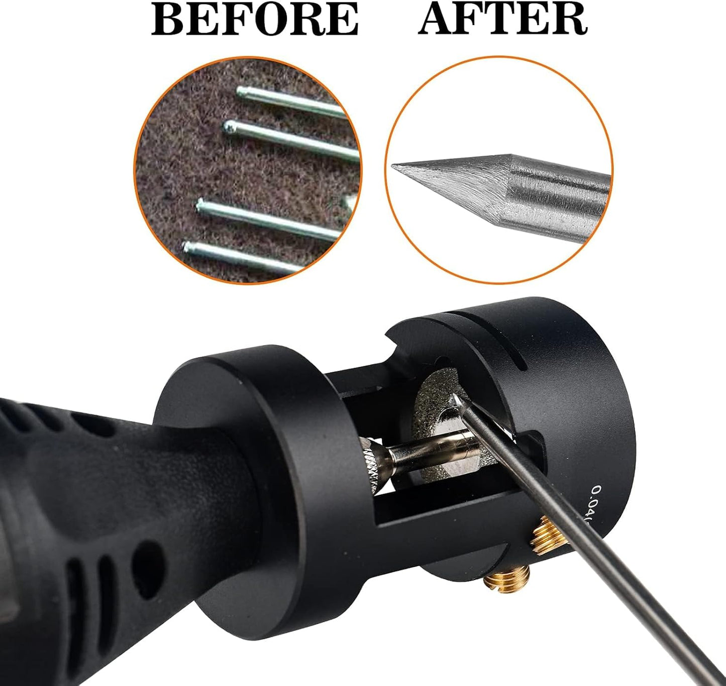 3mirrors ALUMINUM Tungsten Electrode Sharpener Grinder TIG Welding Tool Single Column Open Design w/Cut-Off Slot Multi-Angle &Offsets, Horizontal Hole, 4 Screw Holes &2X CNC Mandrel &5X 25mm Wheels