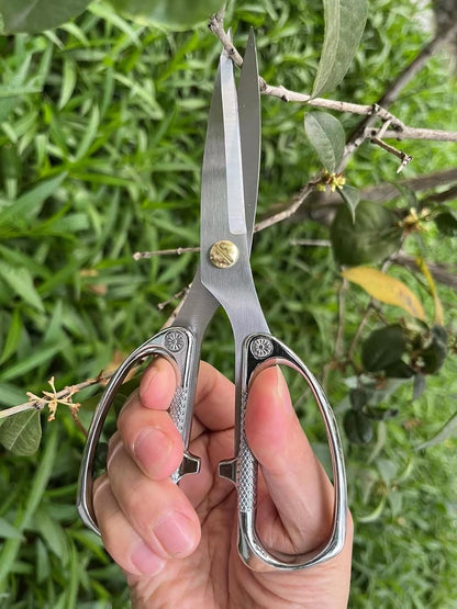 Indoor Plant Shears Garden Scissors, Flower Pruners Made of Japan SK5 Stainless Steel, Flowers Herbs and Plant Cutters, Clippers, Trimmers, Loppers, Bonsai Potted Plant Pruning Scissors
