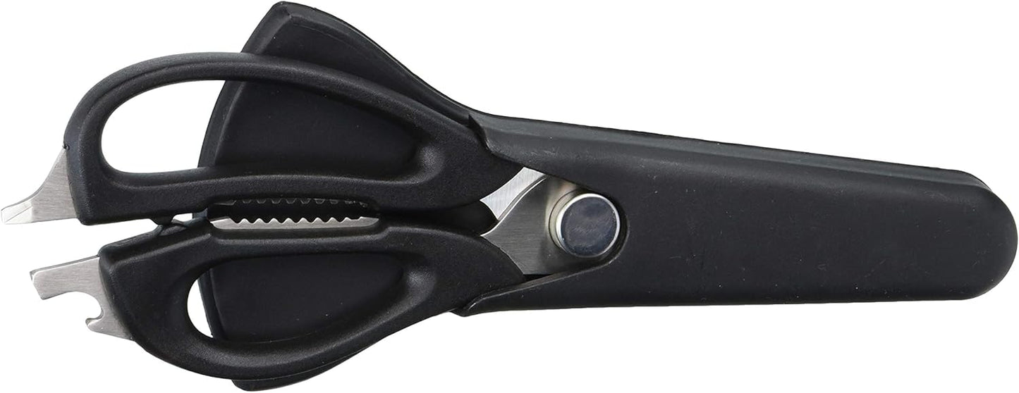 Ergo Chef All-Purpose Come-Apart Kitchen Shears for Poultry, Fish, Vegetables, Herb Stripper, Bottle Opener (Black)