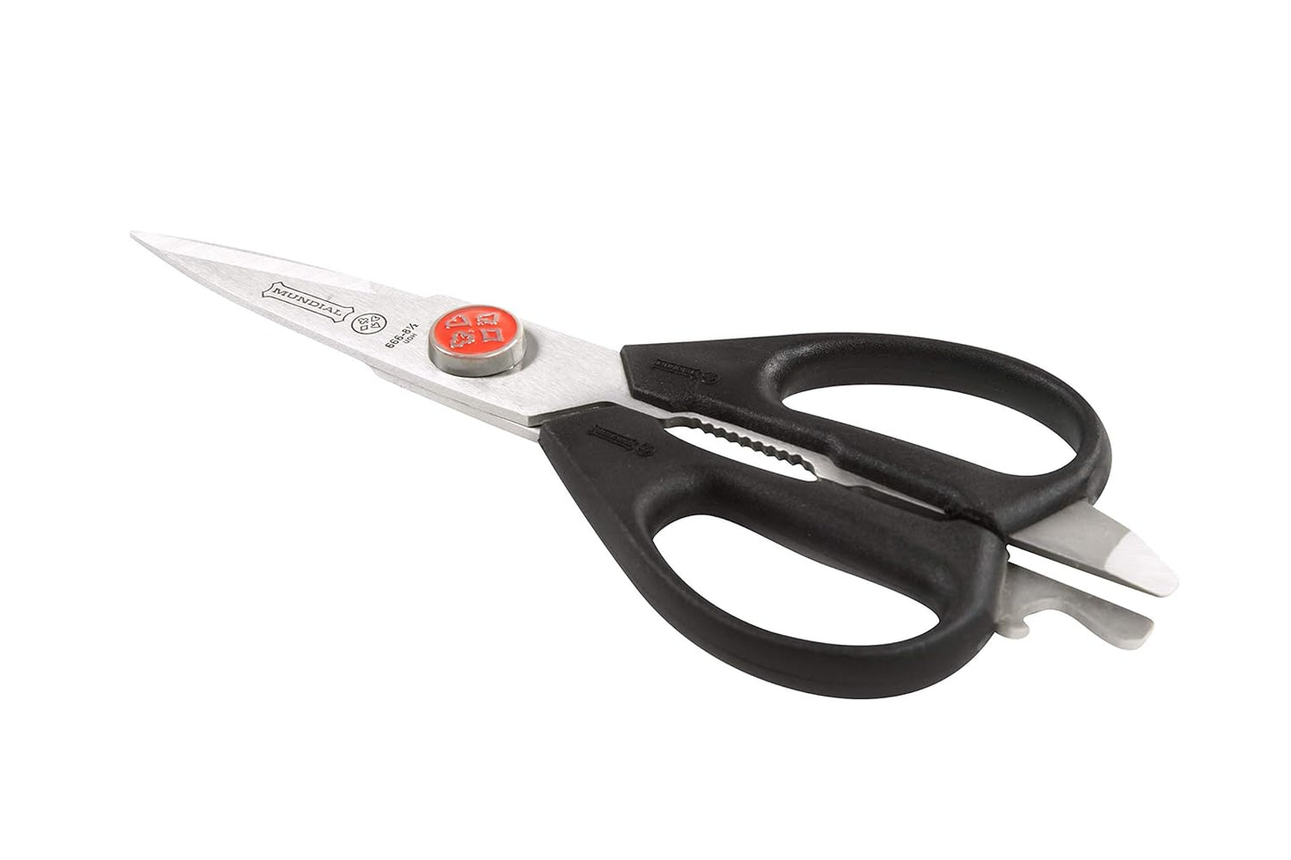 Mundial BP666 Red Dot 8.5 in Take-Apart Kitchen & Utility Shears – High Carbon Stainless Steel Blades, Ergonomic Handles, Detachable for Easy Cleaning, NSF Certified