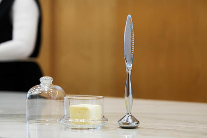 BON VIVANT Standing Knife Curler Stainless Steel Butter Spreader for Jam, Jelly, Marmalade, Condiment, Cheese, Pate - Ergonomic