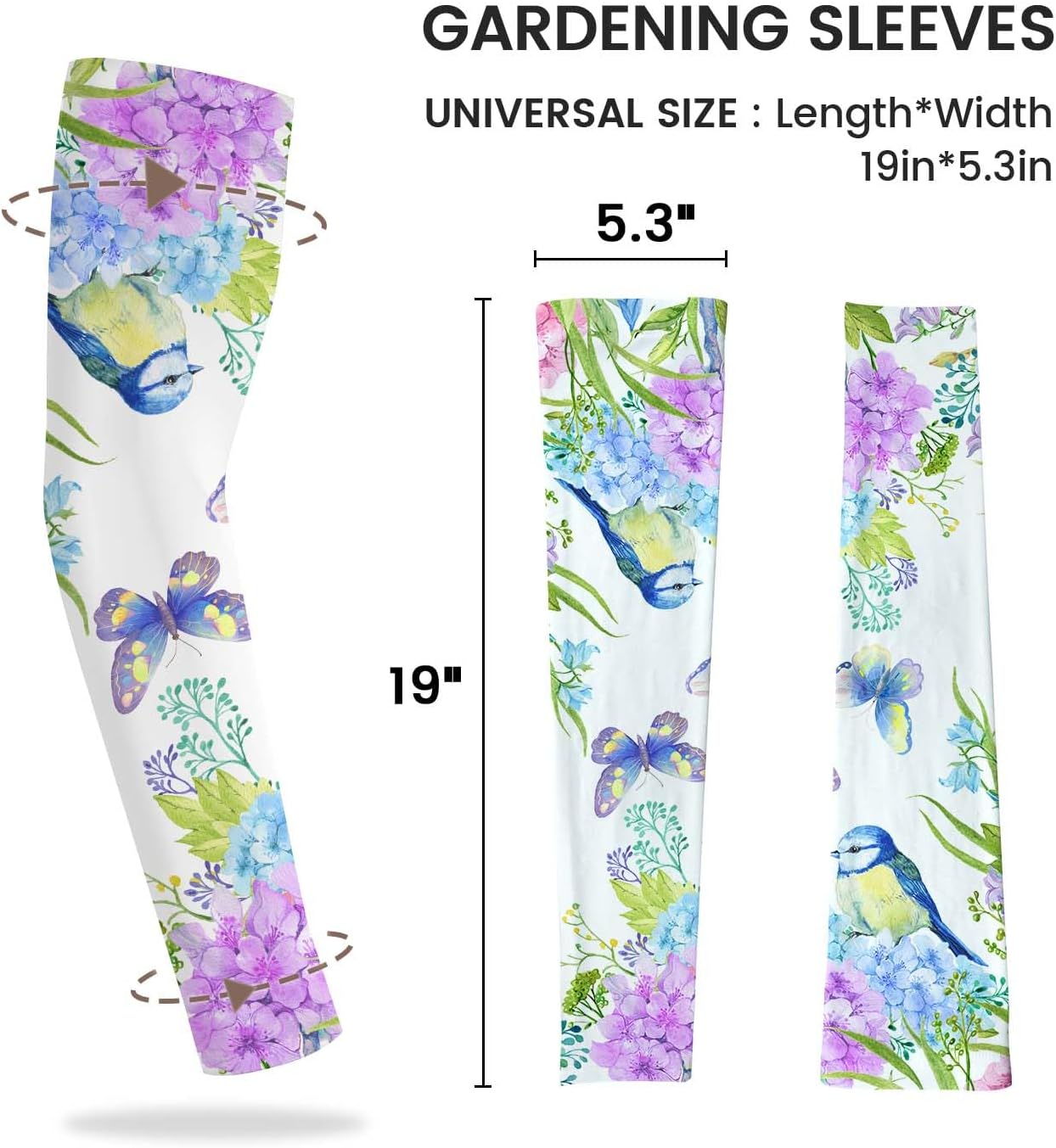 YPHCDO Gardening Sleeves Farm Sun Protection Arm Cooling Sleeves Thorn Proof Garden for Women Men with Thumb Hole
