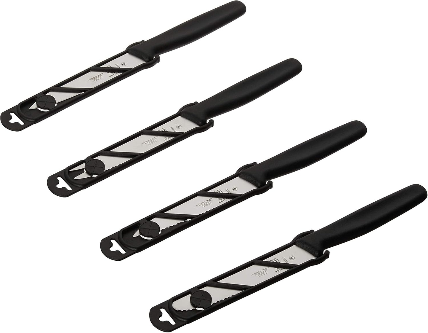 Mercer Culinary Bar Knife,Black, 4” Plain Edge, Pointed Tip
