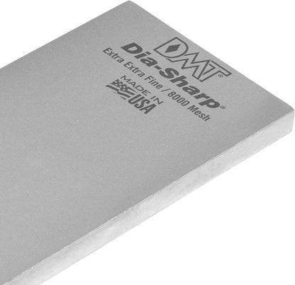 DMT DMTD8ME/EE Dia-Sharp Bench Stone Diamond Knife Sharpener, Medium X-Fine/XX-Fine Grit (4000/8000), Non-Slip Diamond Sharpening Stone for Blades & Tools, 8" x 3" x 0.38"
