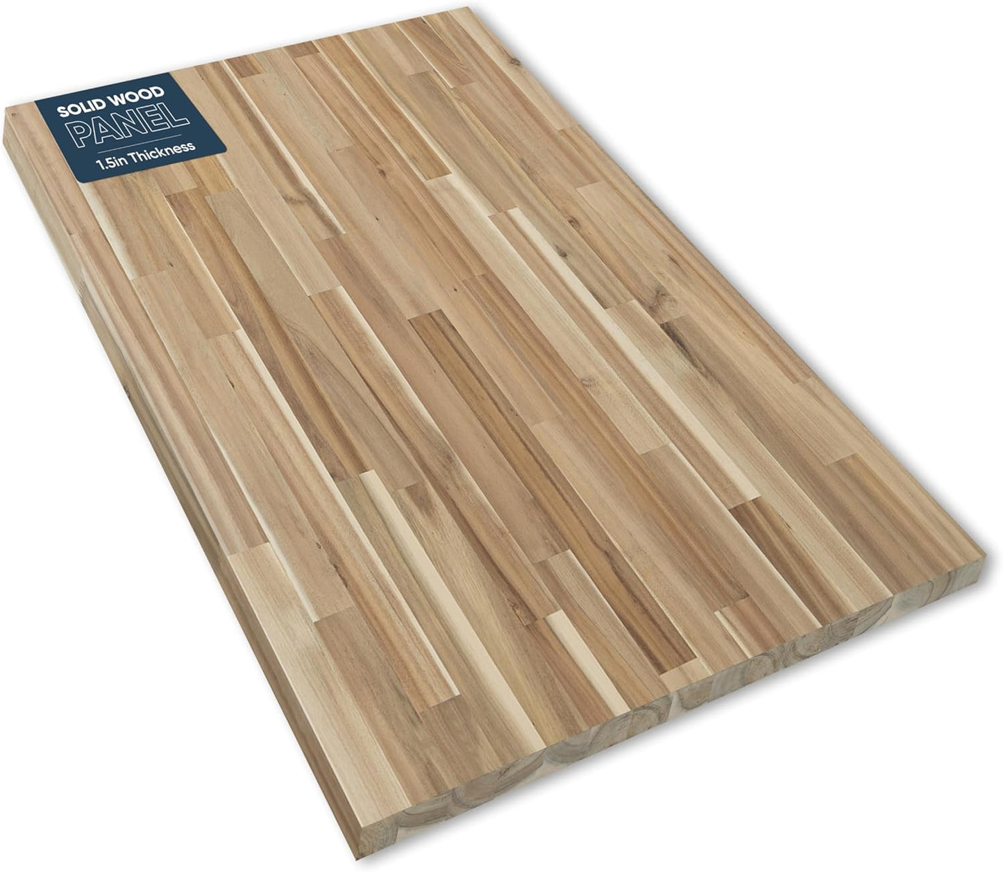 60''L x 25''W x 1.5''Th Acacia Premium Solid Wood Butcher Block Countertop, Butcher Block Table Top for DIY Washer Dryer/Island/Kitchen Countertop (Unfinished)