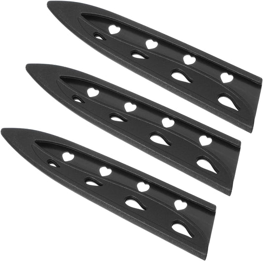 PATIKIL 3Pcs Plastic Safety Knife Cover Sleeves for 5" Paring Knife, Chopping Knife Guard Blade Protector Universal Knife Sheath for Kitchen Bar, Pink