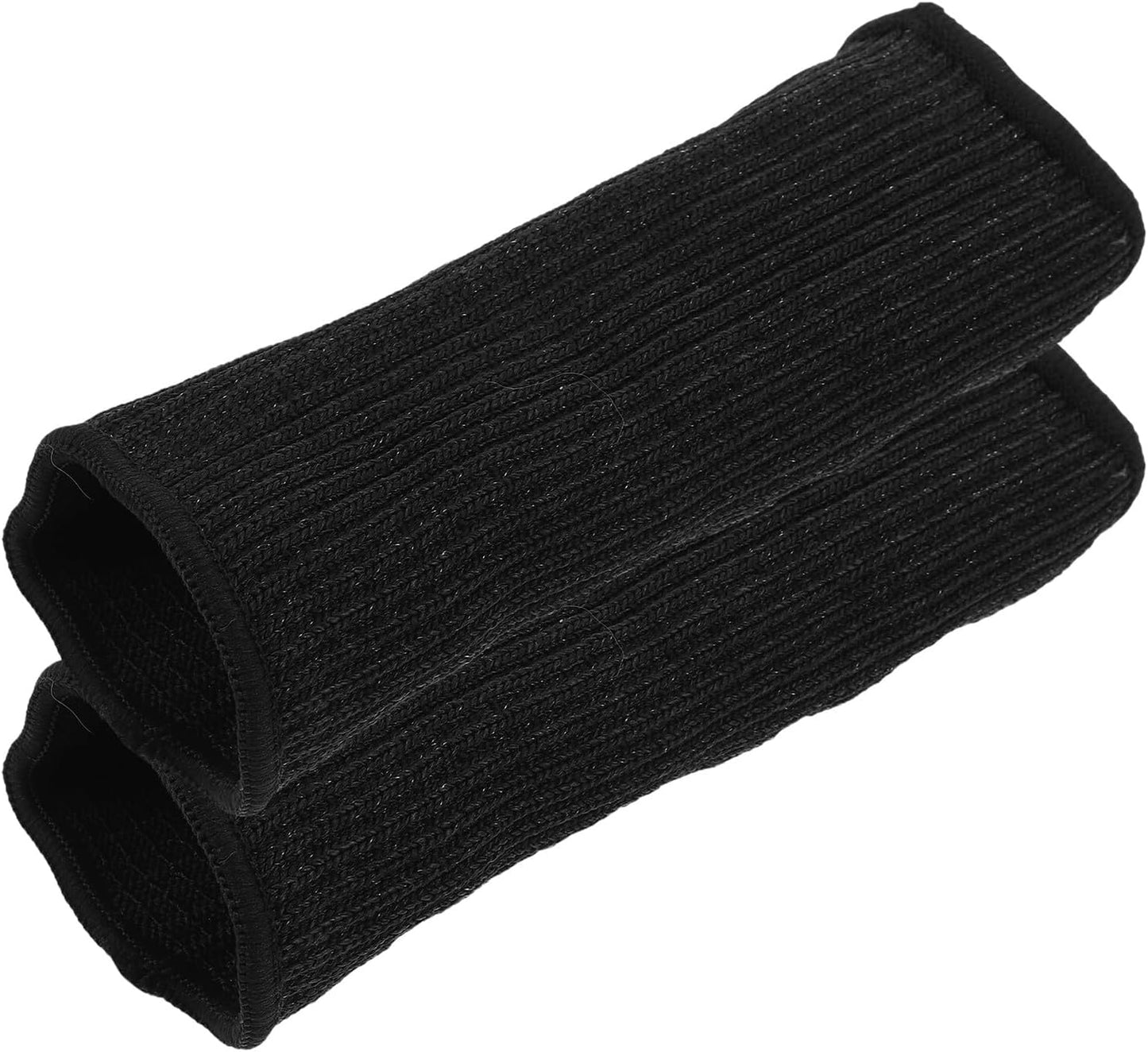 Luxshiny Cut Resistant Protective Arm Sleeves 20cm Length, 2 Pcs Black Anti-cut Welding and Gardening Sleeves for Carpentry, Mechanics, and Outdoor Work Safety
