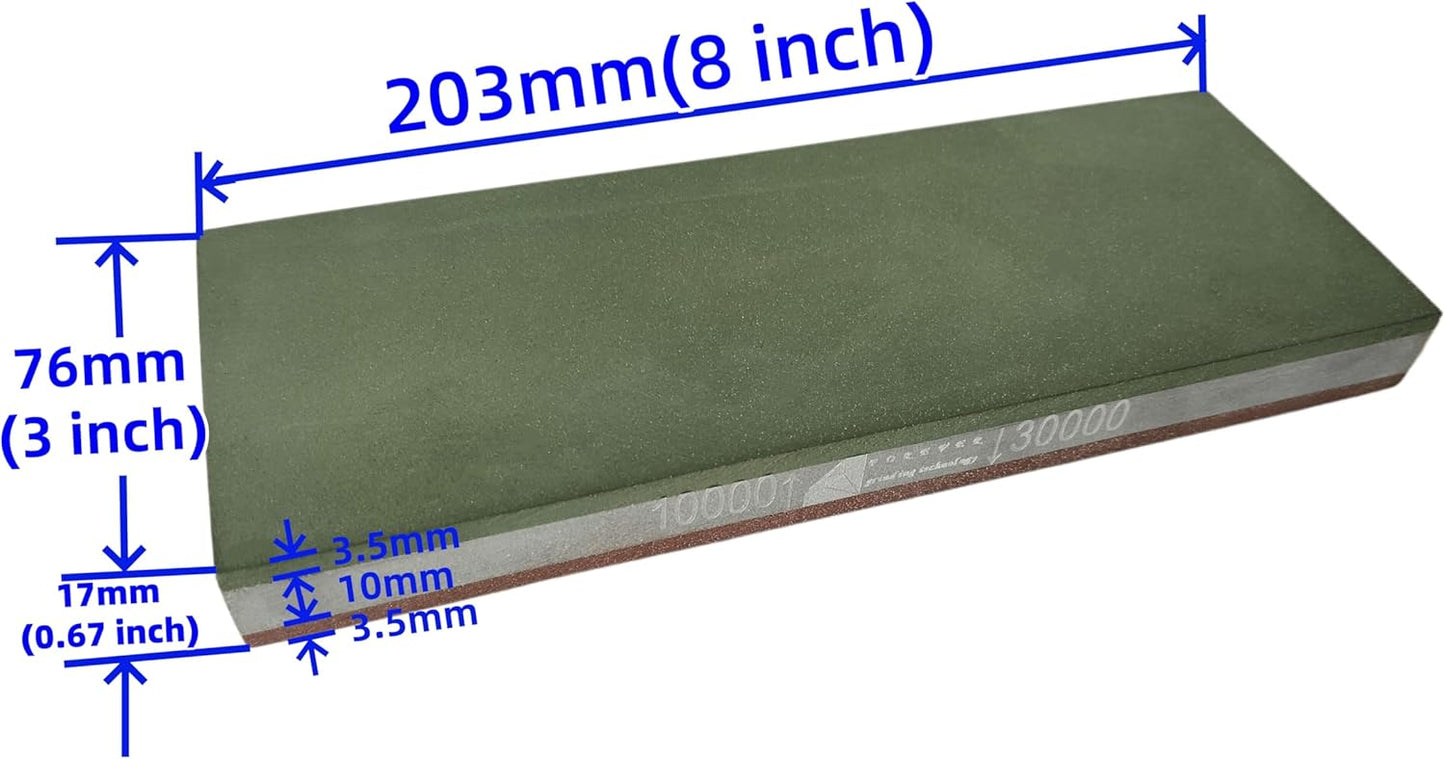 Double-Sided Resin Diamond Sharpening Stone 8 Inch Whetstone Knife Sharpener 8" x 3", for Sharpening High Speed Steel, Special Steel, for Both Household and Professional Use (2500/5000 Grit)