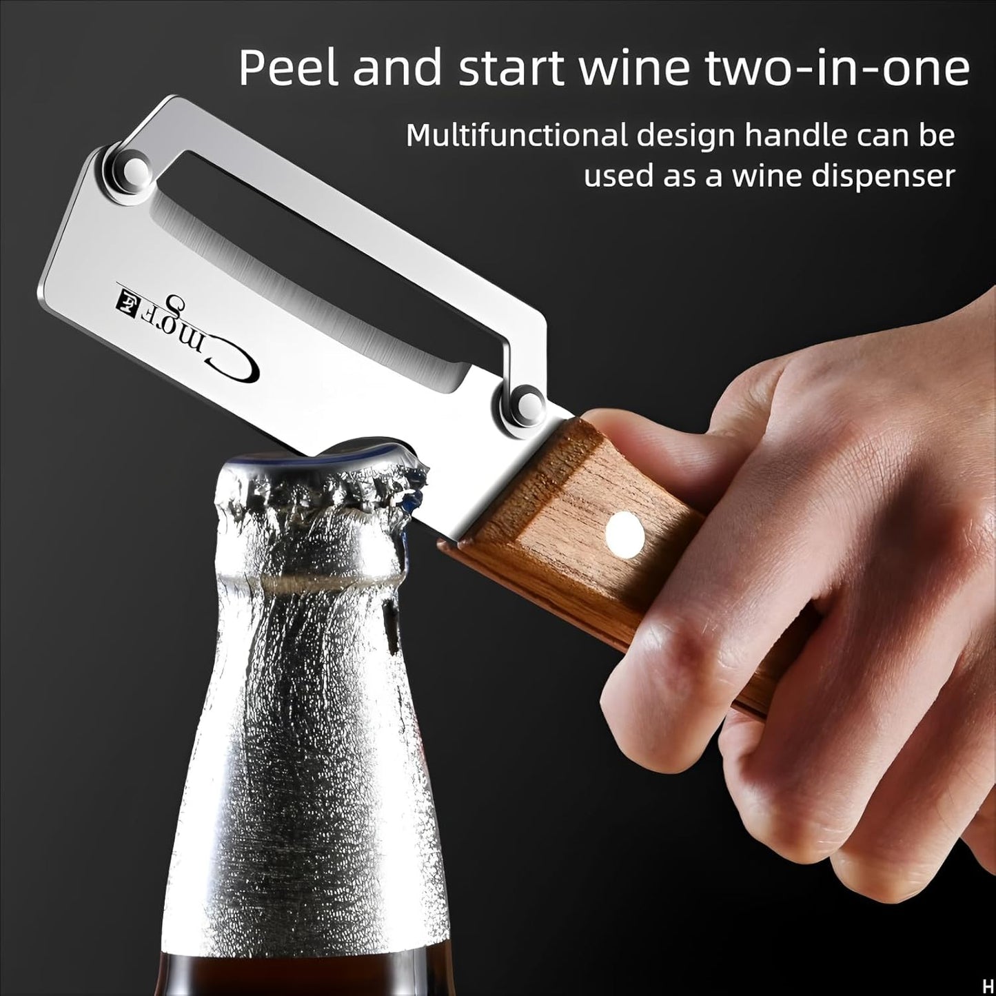 Multifunctional Vegetable Peeler with Stainless Steel Blade and Bottle Opener - Ideal for Veggie Potato Carrot and Apple Peeling