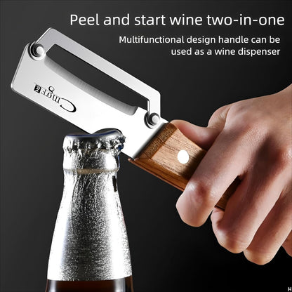 Multifunctional Vegetable Peeler with Stainless Steel Blade and Bottle Opener - Ideal for Veggie Potato Carrot and Apple Peeling