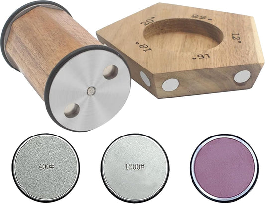 Rolling Knife Sharpener, Rolling Sharpener Kit for Kitchen and Chef's Knives with Industry Diamond&Corundum Stones for Sharp Edges, 5 Magnetic Angle Offer 12/15/18/20/22°