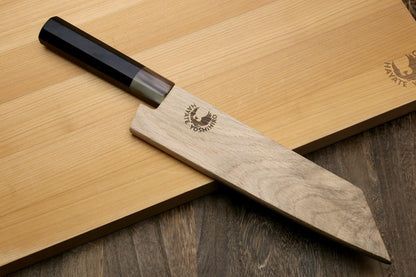 Yoshihiro Kurouchi Stainless Clad High Performance SLD Japanese Petty-Kiritsuke Knife (6" (150mm) & Saya Cover)