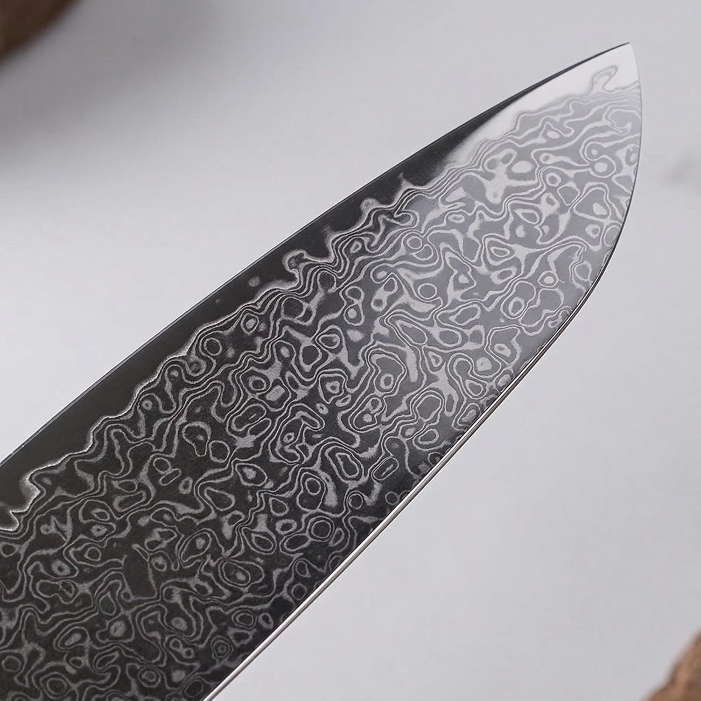 KOFERY Damascus Steel Butcher Knife Set with Full Tang Blades for Pit Master BBQ Meat Carving, Smoking Meat & Game Processing with Canvas Knife Roll for Camping, Gift for Men