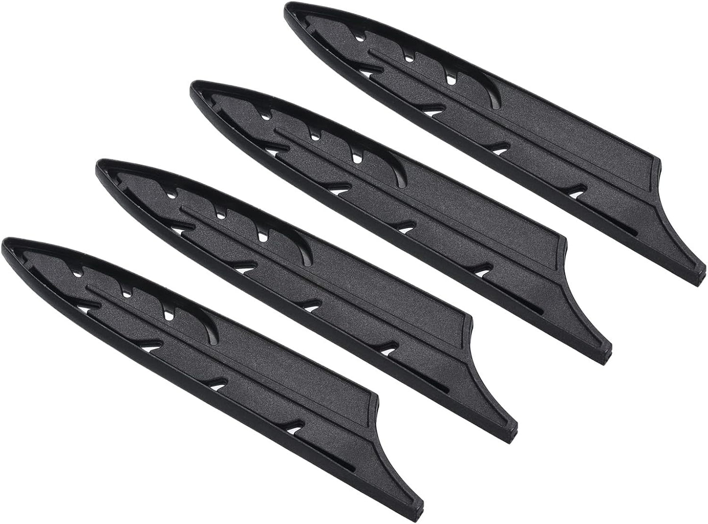 PATIKIL Plastic Safety Knife Cover Sleeves for 5" Utility Knife, 4 Pack Knives Edge Guard Blade Protector Universal Knife Sheath for Kitchen, Black