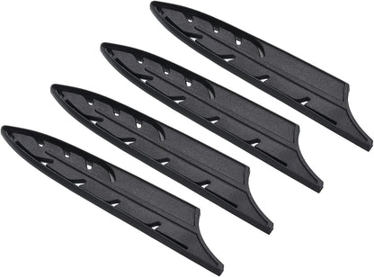 PATIKIL Plastic Safety Knife Cover Sleeves for 5" Utility Knife, 4 Pack Knives Edge Guard Blade Protector Universal Knife Sheath for Kitchen, Black